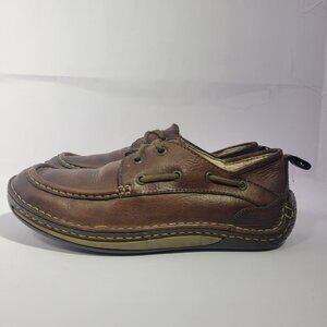 Dr Martens Dylan Men's US Size 9 Brown Leather Lace up Boat Shoes HP007